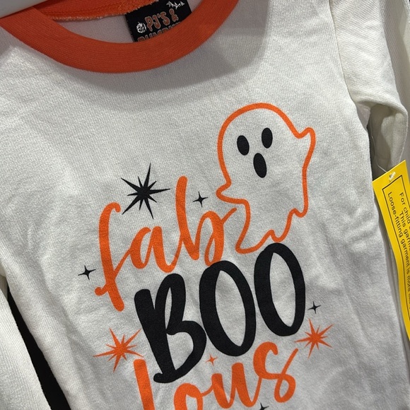 PJ’s & Pumpkins 2 pc. Pajamas,Ghost Fabulous Boo logo top,elastic waist leggings - Picture 2 of 3